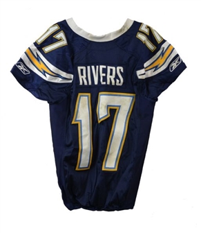 2011 Philip Rivers Game Worn  San Diego Chargers Jersey 11/10/11 (Chargers LOA)